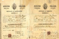 Certificato RINA - San Benigno (1907)