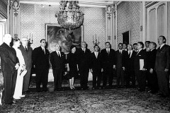 Napoli - Il Presidente della RN Giuseppe Lo Schiavo con i responsabili della RN ricevuto dal Presidente della Repubblica italiana Giuseppe Saragat (1966)