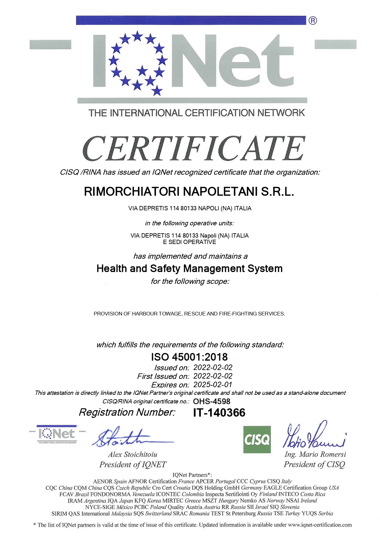 Certificato IQNet - ISO 45001_page-0001